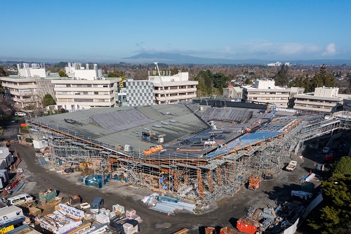 The Pā building roof is now complete.