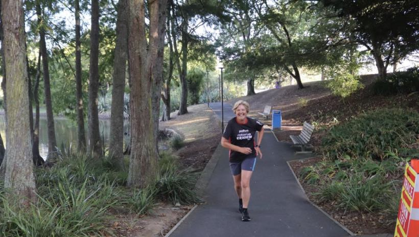 students staff community park run